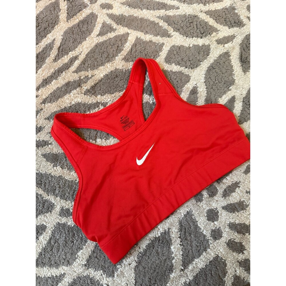 Bright Red/Orange Nike Dri Fit Sports Bra